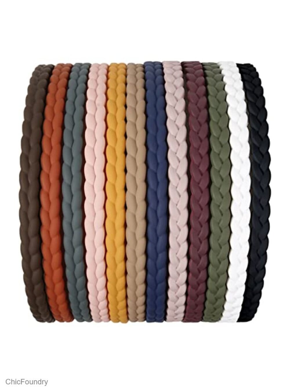 12 Pack Thin Plastic Headbands for Women Girls with Teeth, Non Slip Hair